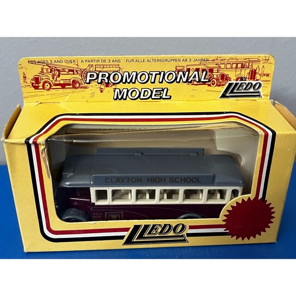 LLEDO 1932 AEC Single Decker Bus Clayton Highschool Brown London - Picture 3 of 7